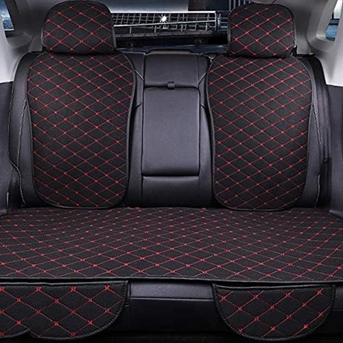 新素材新作 背もたれフォーシーズンズインテリアオート座椅子カーペットマットパッドで カーシートカバーcushion1リアカーシート カバーユニバーサル亜麻カーバックシートクッション カーパーツ Color 車 バイク Name ベビー マタニティ Red B08hd8q1lc カーパーツ