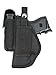 New Barsony Gun Belt Loop Holster w/ Magazine Pouch for Compact Sub-Compact 9mm .40 .45 Pistols