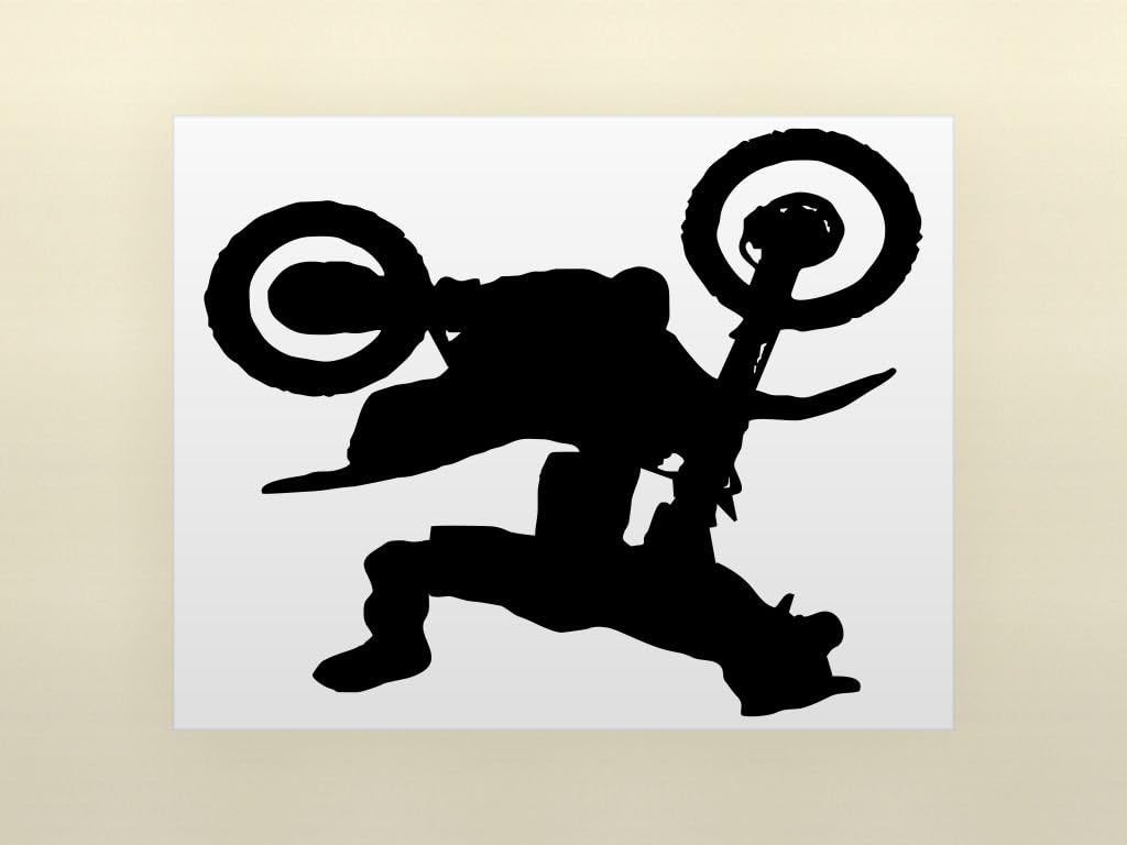 MOTORCROSS/DIRT BIKE WALL STICKERS DECALS GRAPHICS ART [Kitchen]
