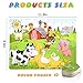 Wooden Puzzles, AKAMINO Wooden Animal Puzzles for Kids Age 3-8 Colorful 60 Pieces Jigsaw Puzzles Toys 4 Pack Preschool Educational Learning Toys Set for Boys and Girls