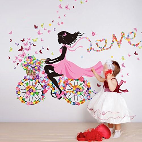 Be Good Removable Waterproof Wallpaper Pink Baby Girl Vinyl Wall Sticker Decorative Peel & Stick Wall Decals Best for Home Decoration Living Room Baby Girl Bedroom Nursery Room