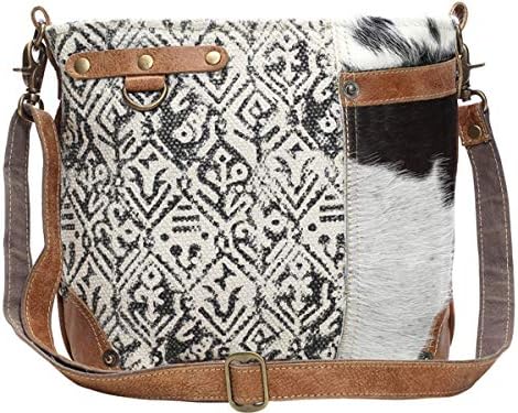 Myra HAIRON AND COTTON RUG SHOULDER BAG