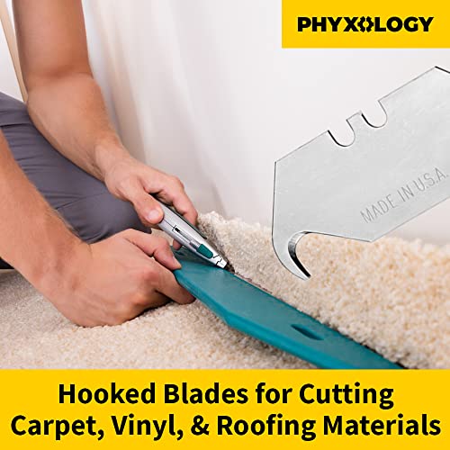 Heavy Duty Hook Blade Utility Knife With 5 Spare Refills. Sharp