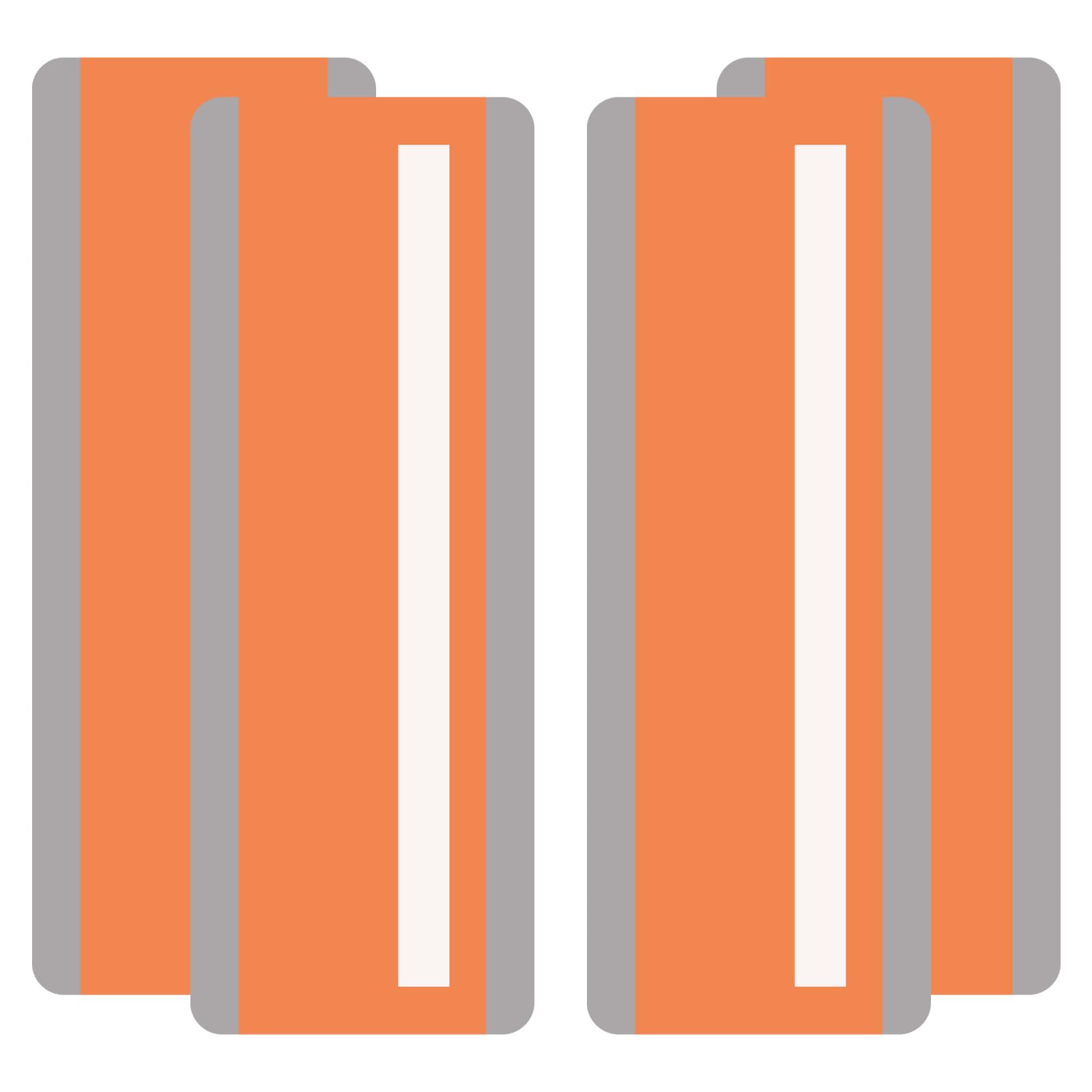 PATIKIL Guided Reading Strips, 4 Pieces Tracking Highlight Colored Overlay Strips Bookmark Dyslexia Reading Teaching Tools for Children Classroom Teacher, Orange