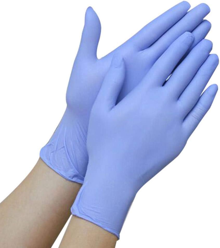 SAIC 100PCS Disposable Black Gloves Left And Right Universal Latex Dishwashing/Kitchen/Medical/Work/Rubber/Garden Gloves,S,Spain