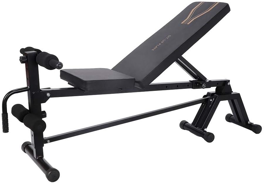 lahomie Multi Purpose Fitness Training Bench, Folding Weight Bench Adjustable Angle Utility Weight Benches for Full Body Workout Bench for Home Gym Exercise