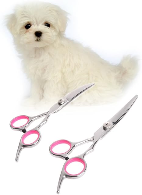 Lunji 1pc Ciseaux Pour Toilettage Pour Chien Et Chat Acier Inoxydable Usage Professionnel