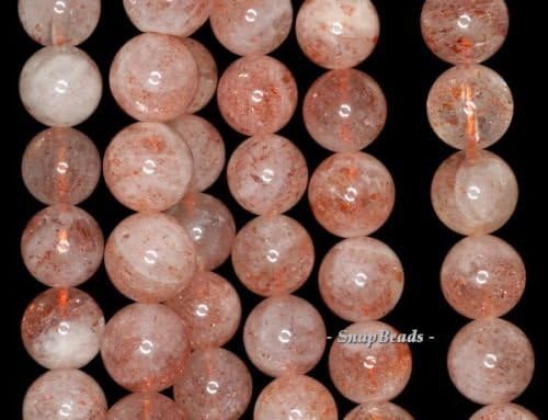 8MM Strawberry Lepidocrocite Quartz Gemstone Round 8MM Loose Beads 15.5'',