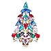 SEPBRIDALS Multicolor Crystals Rhinestone Brooch Women Jewelry Christmas Tree Broaches Pins P5458 (Onyx)