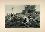 1896 Capture Soldiers La Vendee France Paul Grolleron - Original Photogravure