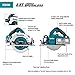 Makita XSH06PT1 36V (18V X2) LXT® Brushless 7-1/4” Circular Saw Kit with 4 Batteries (5.0Ah)