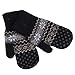 DZT1968® Knit Wool Women Girl Snowflake Winter Keep Warm Mittens Gloves (Black)