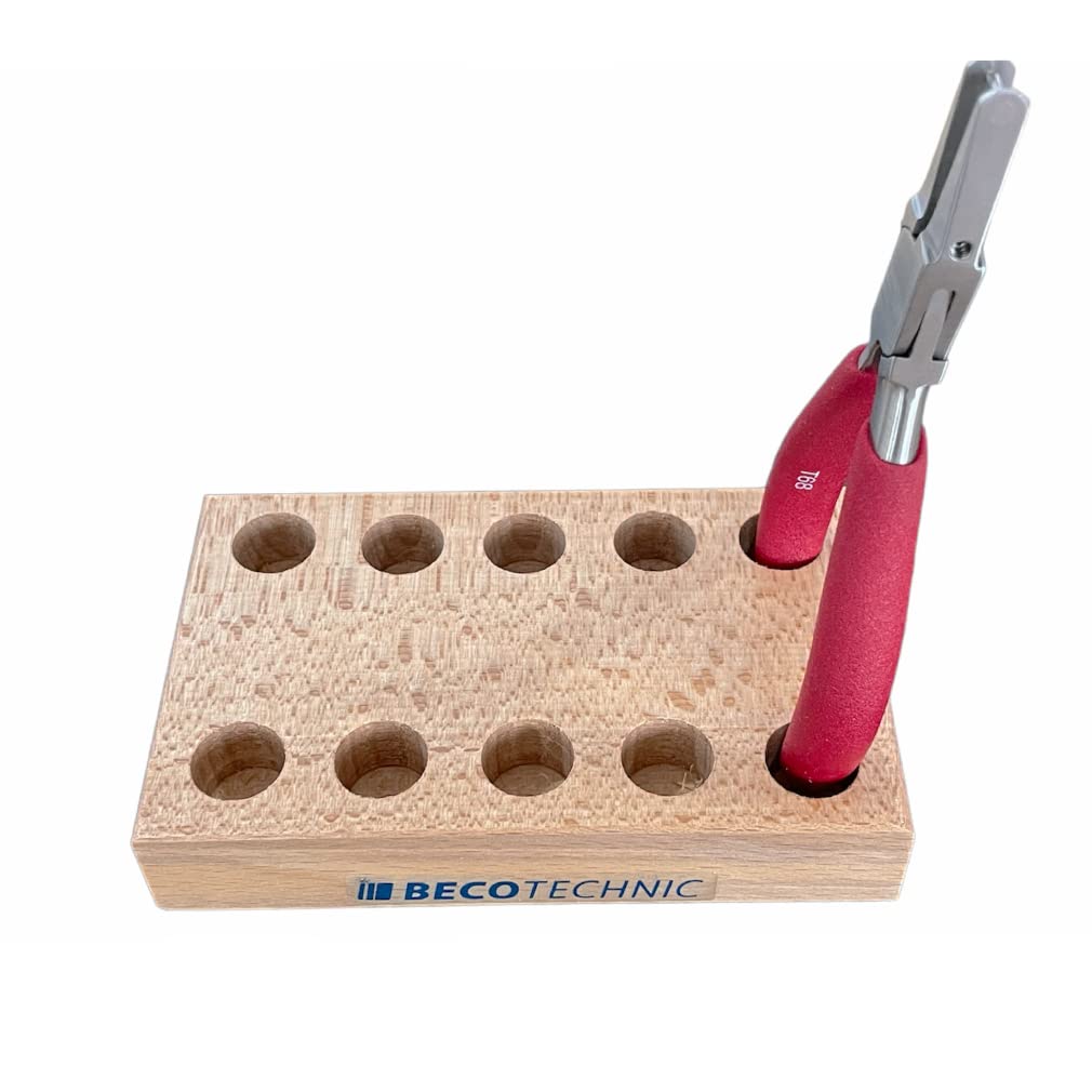 BUZZUFY Wooden Stand for 5 Pliers for Watchmakers and jewellers Tool