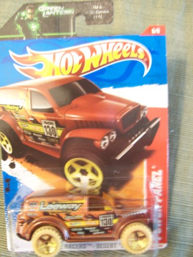 Hot Wheels 2011 Thrill Racers Desert Power Panel on Green Lantern Card
