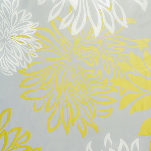 Comfort Spaces Enya Bathroom Shower Floral Printed Cute Chic Microfiber Fabric Bath Curtains, 72