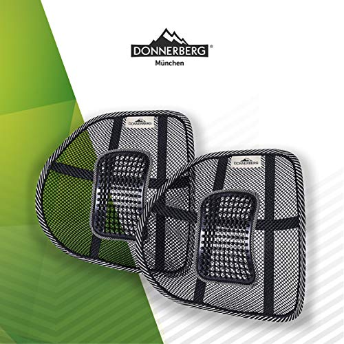 Supporto-lombare-sedia-ufficio-Donnerberg-Sollievo-dal-dolore-alla-schiena--Qualit-tedesca-Cuscino-lombare-per-postura-perfetta-e-fascia-regolabile--In-ufficio-auto-casa-2-pezzi