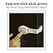 Baby Safety Locks By Minlano-Child Door Cabinets, Drawers, Toilet Seat, Fridge, Appliances, Cupboard, And Oven- Use 3m Adhesive With Adjustable Latch And Strap System -10 Packs White