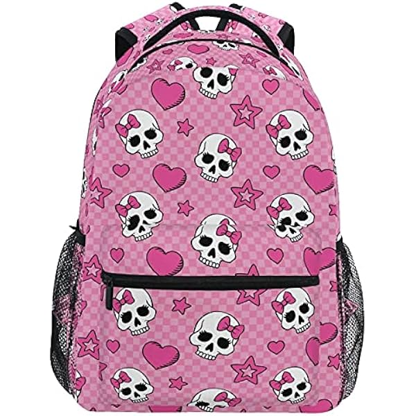 Moremohome Toile Print Backpack,01 Blue White,11.4 * 7.8 * 15.7 Inches, Aesthetic Floral Black 07, One Size, Daypack Backpacks