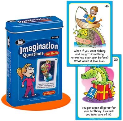 Super Duper Publications Imagination Questions Fun Deck Flash Cards Educational Learning Resource for Children
