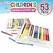 US Art Supply 53 Piece Children's Art and Activity Drawing and Marker Pen Set - Kids Arts and Crafts Projects - Washable Color Changer Markers - Colored Pencils - Highlighters - Oil Pastels
