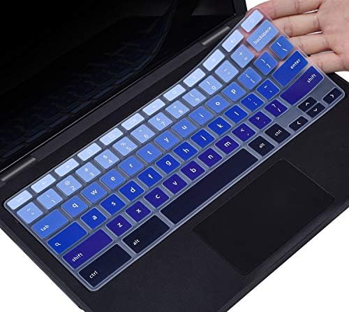 Amazon Com Casebuy Keyboard Cover Compatible With 2019 2018 Dell 11 6 Chromebook 3100 C3181 Dell Chromebook 11 3120 3180 3181 3189 5190 P22t 11 6 Inch Dell Chromebook 13 3380 13 3 Inch Gradual Blue Computers Accessories