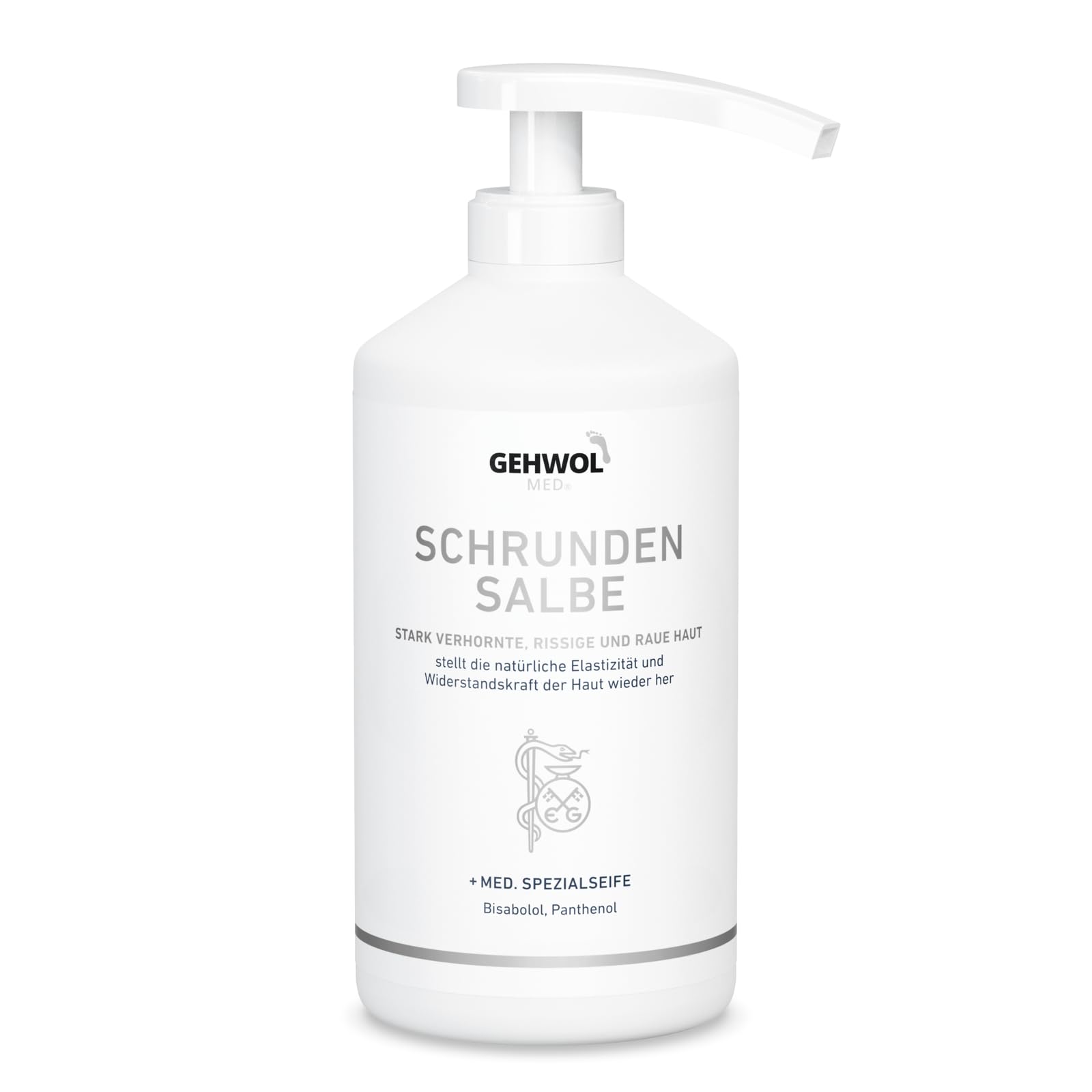 Gehwol Med Salve for Cracked Skin 500ml Dispenser Pump - Servere Dry or Rough Skin