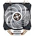 Cooler Master MasterAir MA410P RGB CPU Air Cooler, Aluminum Fins, MF120R RGB Lighting Fan, 4 Copper Direct Contact Heat Pipes for AMD Ryzen/Intel LGA1151