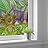 wall26 Window Film for Privacy Colorful Patterns Large Decorative Glass Sticker for Office Home Meeting Room Bathroom Self Adhesive Anti UV Removable Flims - 40x36 inches