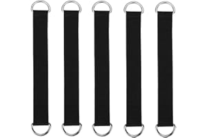 HOUSON 5PCS Tree Swing Straps Hanging Kit, Heavy Duty Maximum Load Capacity 2200 pounds for Swing Seat, Plank, Camping Hammock Plank (1.5in x 20in)