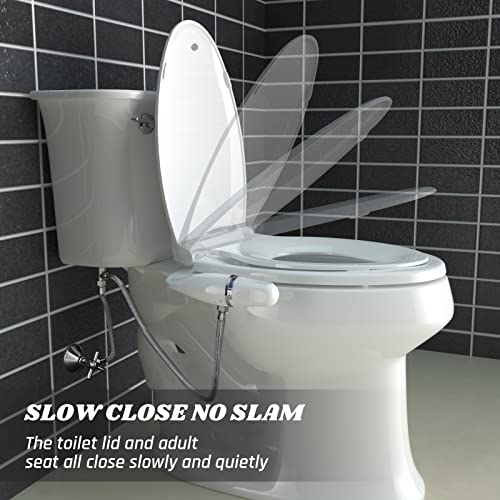 Bidet Toilet Seat With Toddler Seat Built In, 3 in 1 Toilet Seat