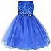 YiZYiF Kids Girls' Sequined Party Bridesmaid Flower Girl Dress Graduation Recital