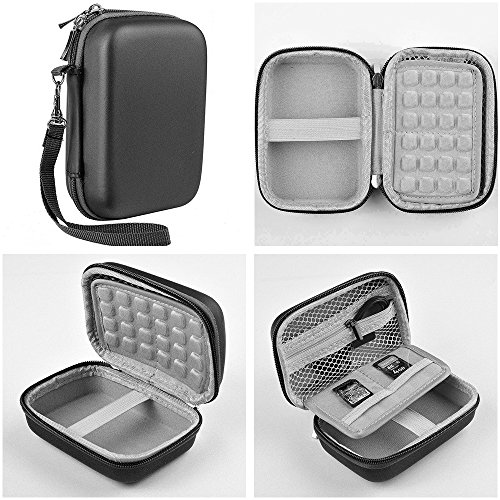 Katia Printer Accessories Bundle set for HP Sprocket Portable Photo Printer, X7N07A, Print Social Media Photos on 2x3 Sticky with Hard Shell Case, Calendar Album, Frames, 2x3 Stickers - Black