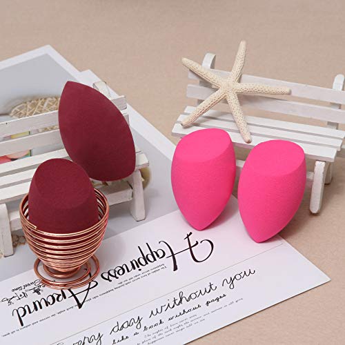 Makeup Sponges 4 Pcs With 1 Sponge Holder,Latex Free Foundation