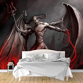 Wall Murals for Bedroom Dark Evil Dragon Removable Wallpaper Peel and Stick Wall Stickers - 66x96 inches