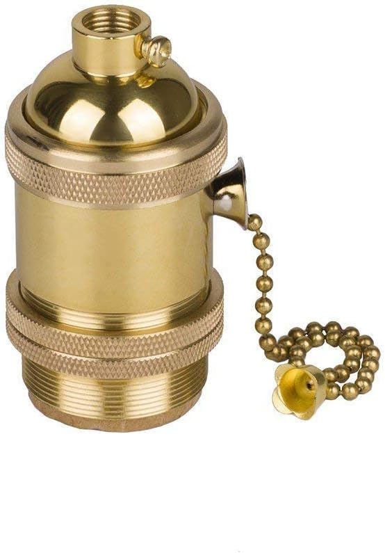 HONITANO 2er Set Retro Lampenfassungen E26 - Antik Kupfer Design Mit Drehschalter