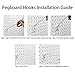 Metal Heavy Duty Pegboard Pegs 2/4/6 inch Pegboard Hooks Assortment Peg Board Tool Hooks Set of 30 Only for Metal Pegboard.