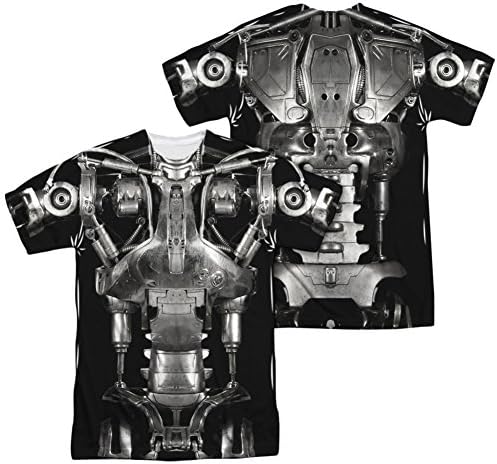 Terminator - Endoskeleton Costume (Front - Back Print) T-Shirt Size M