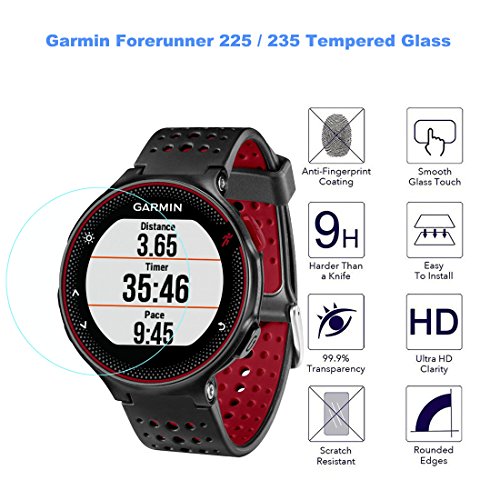 Garmin Forerunner 235 225 Screen Protector, Rerii [2-Pack] High