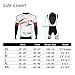 Arltb Cycling Jersey and Bib Shorts Set Bicycle Bike Short Sleeve Jersey,White,XX-Large