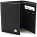 alpine swiss Men's RFID Blocking Trifold Wallet Genuine Leather, Black, One Size