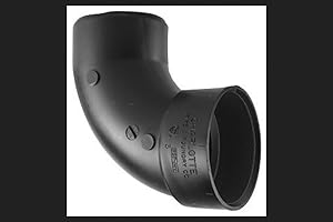 Charlotte Pipe Schedule 40 3 in. Hub x 3 in. Dia. Spigot ABS Elbow