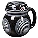 STAR WARS BB-9E Droid Mug - Ceramic Figural Coffee Mug with Removable Lid - 16 oz