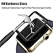 MITB cqw5455768 Apple Watch Screen Protector 38mm, iWatch Tempered Glass Screen Protector, Anti-Scratch, Scratch Resistant, 3D Full Screen Coverage for Apple Watch 38mm Series 3/2/1 [1 Pack, Black]