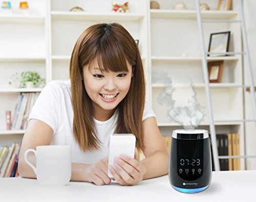 PureGuardian SPA260 Ultrasonic Cool Mist Deluxe Aromatherapy Essential Oil Diffuser with Touch Controls & Alarm Clock - Thumbnail 7
