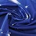 ARFBEAR Starry Ocean Tapestry, Night Sky Moon Star Light Shining Popular Wall Hanging Tapestry Pure Blue Beach Blanket (medium-59 x 51 in)