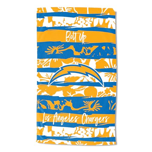 Northwest NFL Los Angeles Chargers Beach Towel, 35 x 60, Pocket