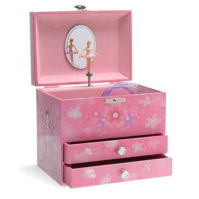 Jewelkeeper Pink Ballerina Musical Jewelry Box with Seychelles Ubuy