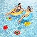 Roksy Inc Inflatable Drink Holders 15 Pack Floats Inflatable Beverage Cup Coasters Set Summer Swimming Pool Party Supplies Bath Toys for Baby Kids Toddlers Teens Adults Party Favors