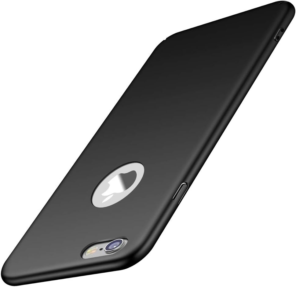 for iPhone 6s Plus/ 6 Plus case, ACMBO Minimalist [Smooth Touch Feel] Ultra Thin Slim Fit Cover with Non Slip Matte Surface Hard Cases Cover for iPhone 6 plus/6s Plus 5.5 inch, Sleek Black