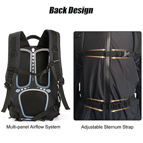 Victoriatourist DSLR Camera Backpack with Waterproof Rain Cover Fits 16 Inch Laptops, Black - Thumbnail 6